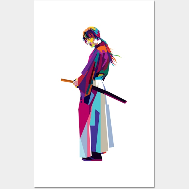 Samurai X Pop Art Wall Art by Mulyadi Walet